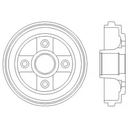 Foto Bremstrommel HELLA 8DT355300391