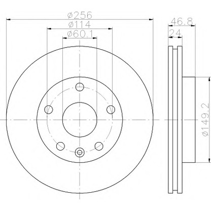 Foto Disco de freno HELLA 8DD355113571