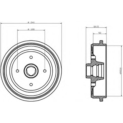 Фото Тормозной барабан HELLA 8DT355301461