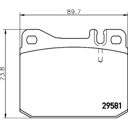 Фото Комплект тормозных колодок, дисковый тормоз HELLA 8DB355005471