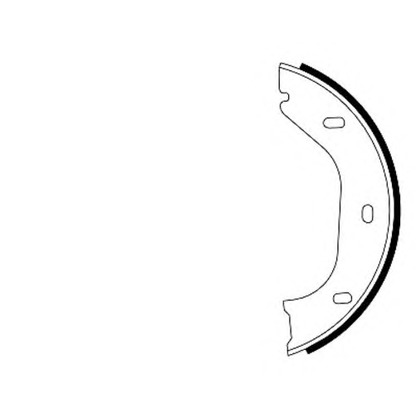 Photo Brake Shoe Set, parking brake HELLA 8DA355050011