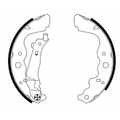 Photo Brake Shoe Set HELLA 8DB355000301