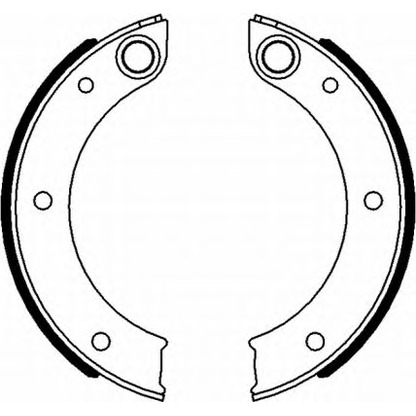 Photo Brake Shoe Set HELLA 8DA355050151