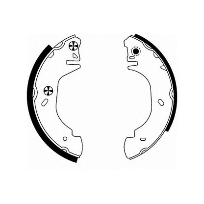 Photo Brake Shoe Set HELLA 8DB355001361