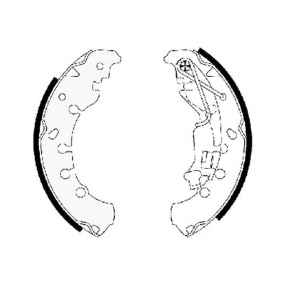 Photo Brake Shoe Set HELLA 8DB355003511