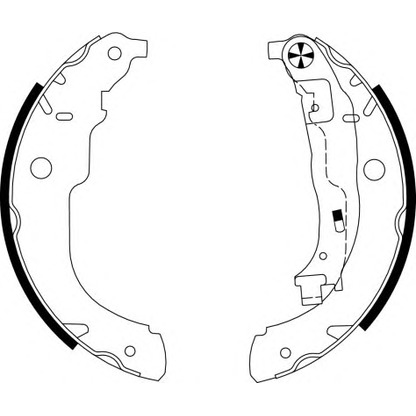 Photo Brake Shoe Set HELLA 8DB355003031