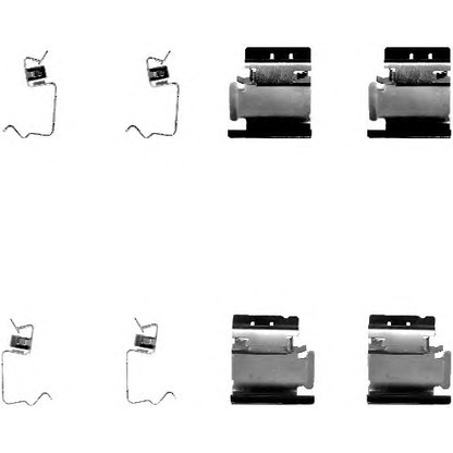 Zdjęcie Zestaw akcesoriów, klocki hamulcowe HELLA 8DZ355202661