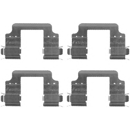 Photo Accessory Kit, disc brake pads HELLA 8DZ355203321