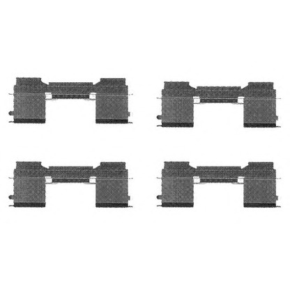 Photo Accessory Kit, disc brake pads HELLA 8DZ355205051