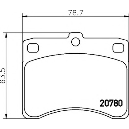 Photo Brake Pad Set, disc brake HELLA 8DB355005671