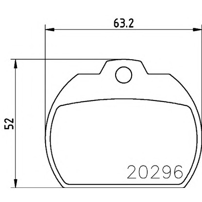 Foto Bremsbelagsatz, Scheibenbremse HELLA 8DB355005921