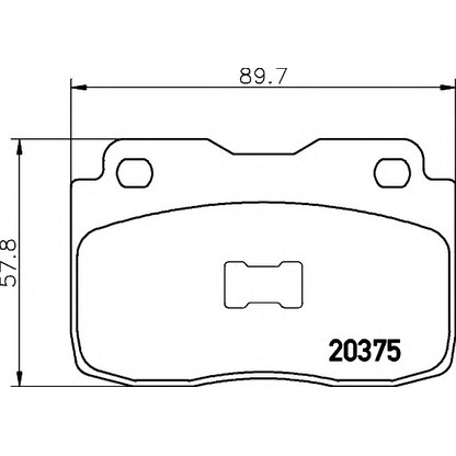 Фото Комплект тормозных колодок, дисковый тормоз HELLA 8DB355006051