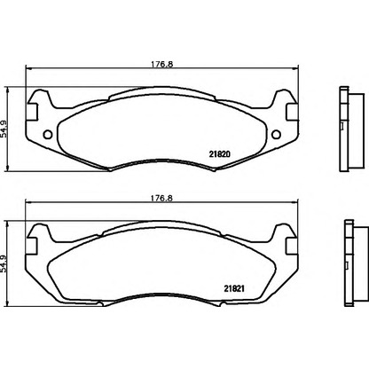 Photo Brake Pad Set, disc brake HELLA 8DB355006371