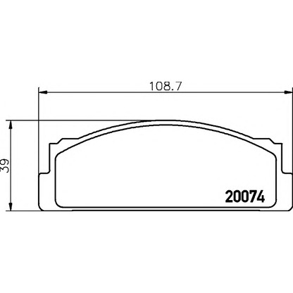 Foto Kit pastiglie freno, Freno a disco HELLA 8DB355007101