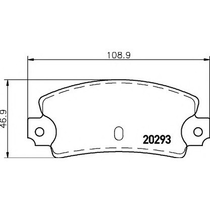 Photo Brake Pad Set, disc brake HELLA 8DB355007141