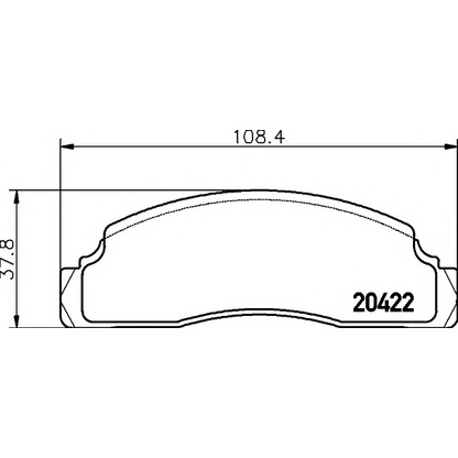 Фото Комплект тормозных колодок, дисковый тормоз HELLA 8DB355007161