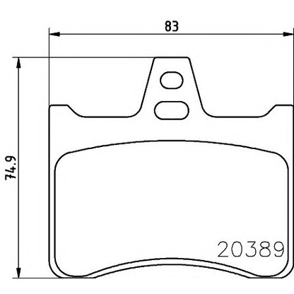 Фото Комплект тормозных колодок, дисковый тормоз HELLA 8DB355007201