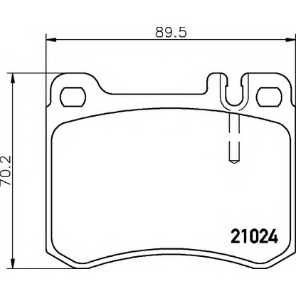 Photo Brake Pad Set, disc brake HELLA 8DB355007611