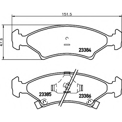 Foto Kit pastiglie freno, Freno a disco HELLA 8DB355008241