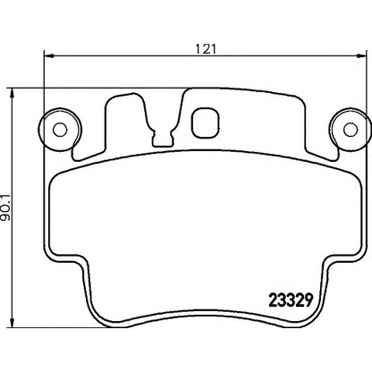 Photo Brake Pad Set, disc brake HELLA 8DB355009281