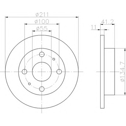 Foto Disco de freno HELLA 8DD355107291