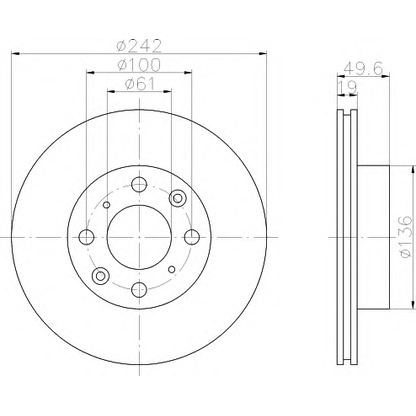 Foto Disco de freno HELLA 8DD355101921