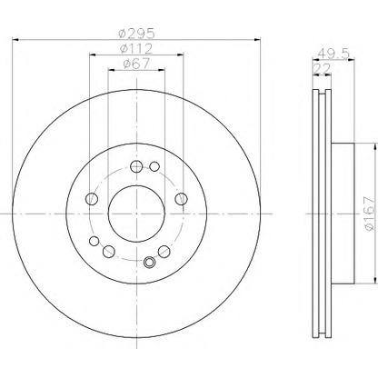 Foto Disco de freno HELLA 8DD355102761