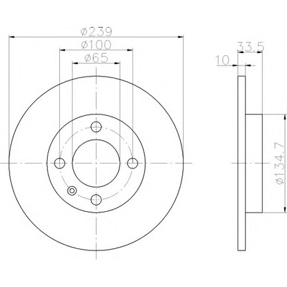 Foto Disco de freno HELLA 8DD355104181