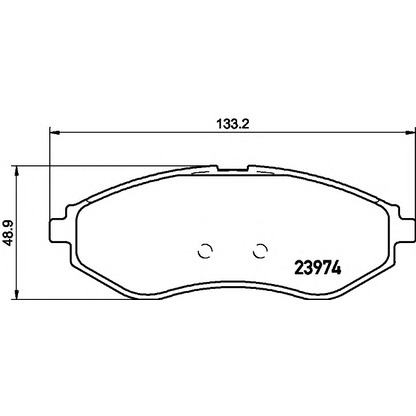 Photo Brake Pad Set, disc brake HELLA 8DB355011251