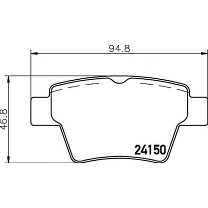 Foto Bremsbelagsatz, Scheibenbremse HELLA 8DB355011821