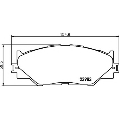 Photo Brake Pad Set, disc brake HELLA 8DB355012241