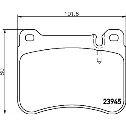 Photo Brake Pad Set, disc brake HELLA 8DB355006541