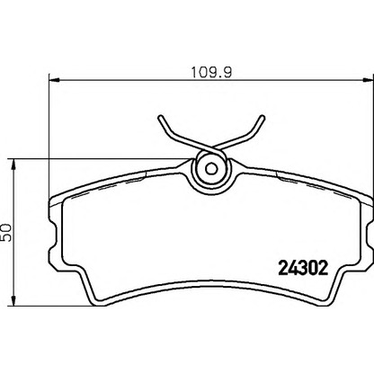 Photo Brake Pad Set, disc brake HELLA 8DB355006821