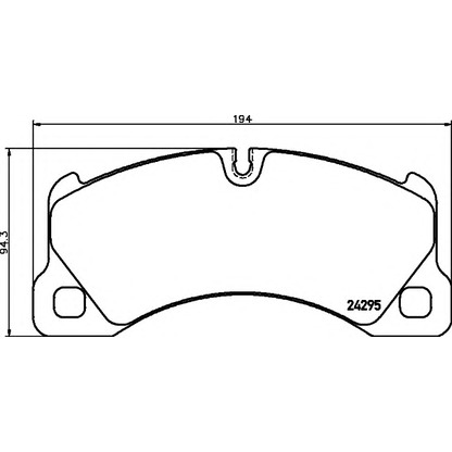 Photo Brake Pad Set, disc brake HELLA 8DB355012641