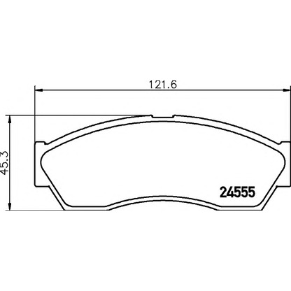 Photo Brake Pad Set, disc brake HELLA 8DB355013431