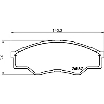 Foto Kit pastiglie freno, Freno a disco HELLA 8DB355013471