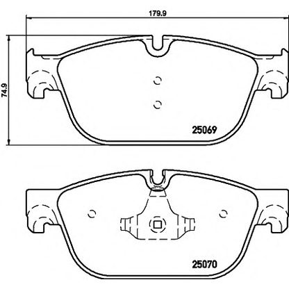 Фото Комплект тормозных колодок, дисковый тормоз HELLA 8DB355015061