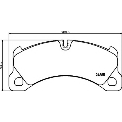 Photo Brake Pad Set, disc brake HELLA 8DB355015131