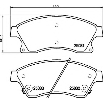 Foto Kit pastiglie freno, Freno a disco HELLA 8DB355015231