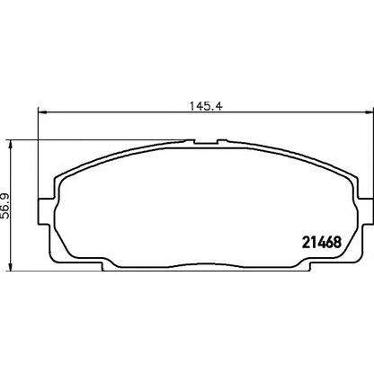 Foto Kit pastiglie freno, Freno a disco HELLA 8DB355016921