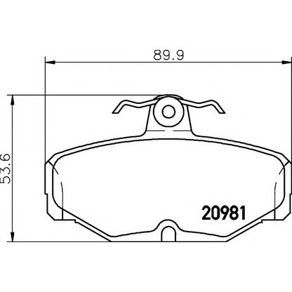 Foto Kit pastiglie freno, Freno a disco HELLA 8DB355017621