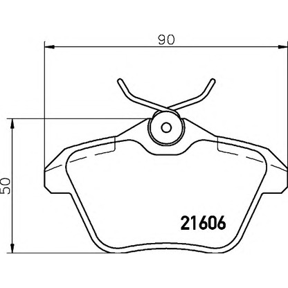 Фото Комплект тормозных колодок, дисковый тормоз HELLA 8DB355018291