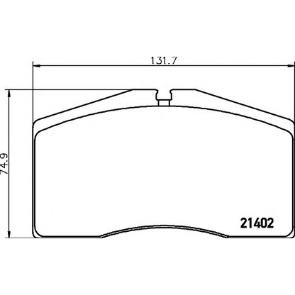 Foto Kit pastiglie freno, Freno a disco HELLA 8DB355018301