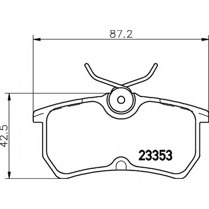 Foto Kit pastiglie freno, Freno a disco HELLA 8DB355018411