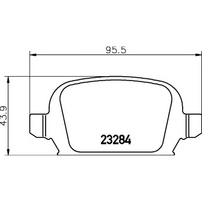 Фото Комплект тормозных колодок, дисковый тормоз HELLA 8DB355018641