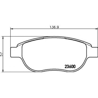 Foto Kit pastiglie freno, Freno a disco HELLA 8DB355018871