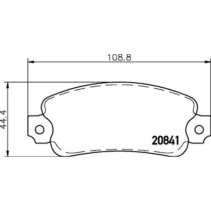 Фото Комплект тормозных колодок, дисковый тормоз HELLA 8DB355019021