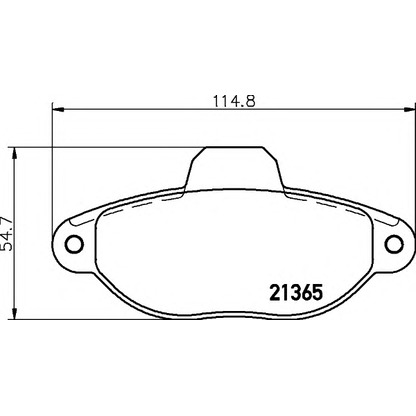 Фото Комплект тормозных колодок, дисковый тормоз HELLA 8DB355019091