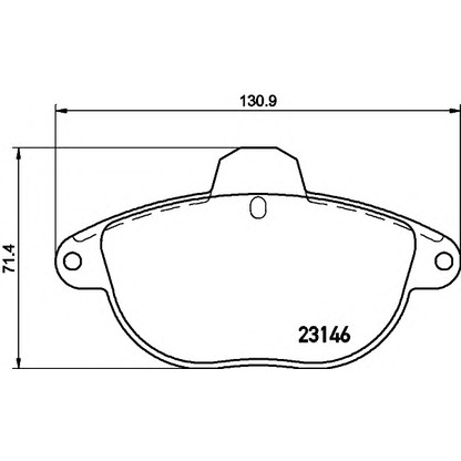 Photo Brake Pad Set, disc brake HELLA 8DB355019281