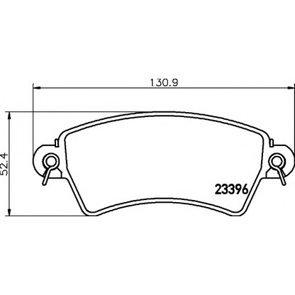 Foto Kit pastiglie freno, Freno a disco HELLA 8DB355019341